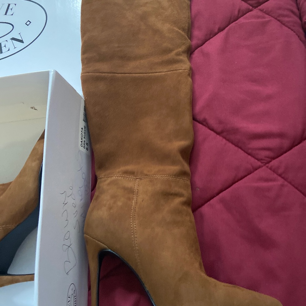 Women’s suede high heel boots